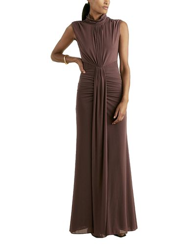 Reiss Reiss Daniella Ruched Maxi Dress