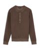 Reiss Reiss Declan Ribbed Crewneck Henley Shirt - 6