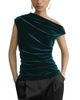 Reiss Reiss Demi Stretch Velvet Off-The-Shoulder Top - 1