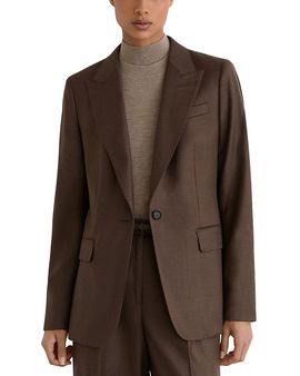 Reiss Reiss Derby Peak Lapel Single Button Blazer