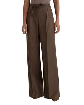 Reiss Reiss Derby Wide Leg Wool Blend Pants