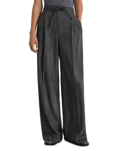 Reiss Reiss Derby Wool Blend Wide Leg Pants