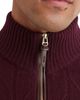 Reiss Reiss Douglas Wool Half Zip Diagonal Stitch Sweater - 5