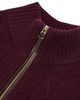 Reiss Reiss Douglas Wool Half Zip Diagonal Stitch Sweater - 6