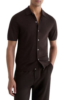 Reiss Reiss Drayton Button Through Wool Sweater