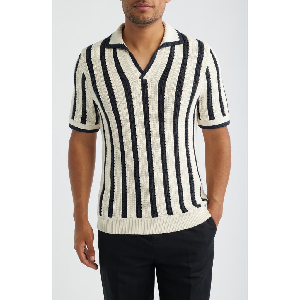 Reiss Reiss Duncan Stripe Polo Sweater