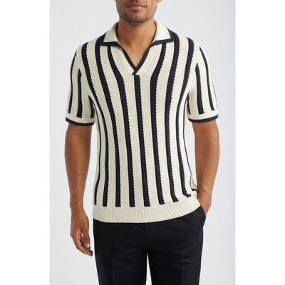 Reiss Reiss Duncan Stripe Polo Sweater
