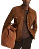 Reiss Reiss Edington Suede Press Stud Trucket Jacket - 1