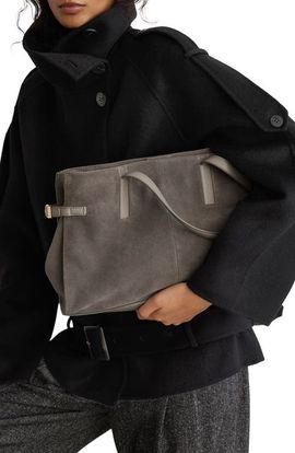 Reiss Reiss Elise Suede Tote