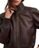 Reiss Reiss Eloise Cropped Funnel Neck Bomber Jacket - 4