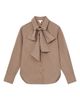 Reiss Reiss Elowen Pinstripe Tie Neck Shirt - 4