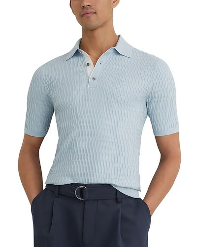 Reiss Reiss Era Short Sleeve Textured Sweater Polo