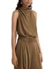 Reiss Reiss Erica Belted Satin Jumpsuit - 1
