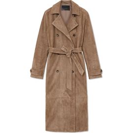 Reiss Reiss Ester Suede Trench Coat
