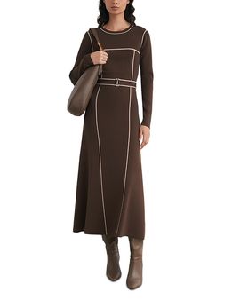 Reiss Reiss Etta Belted Knit Midi Dress
