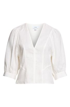 Reiss Reiss Evie Linen V-Neck Top