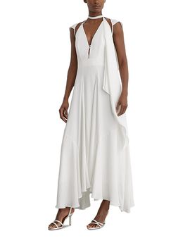 Reiss Reiss Evory Draped Cape Dress