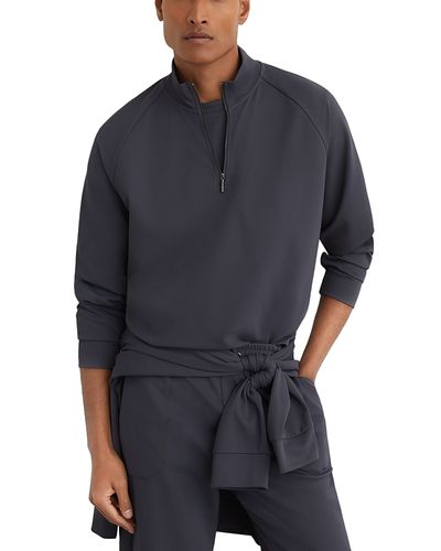 Reiss Reiss Eytan Stretch Twill Half Zip Sweatshirt