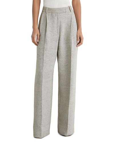 Reiss Reiss Ezra Herringbone Straight Pants