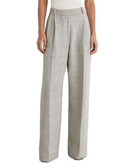 Reiss Reiss Ezra Petite Herringbone Straight Pants