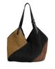 Reiss Reiss Farrah Color Block Raffia Shoulder Bag - 4