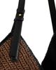 Reiss Reiss Farrah Color Block Raffia Shoulder Bag - 5