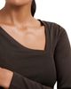 Reiss Reiss Felicity Asymmetric Neck Long Sleeve Top - 4