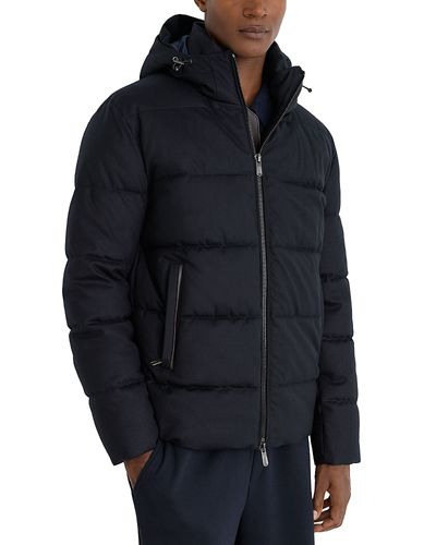 Reiss Reiss Fergus Wool Hooded Puffer Jacket