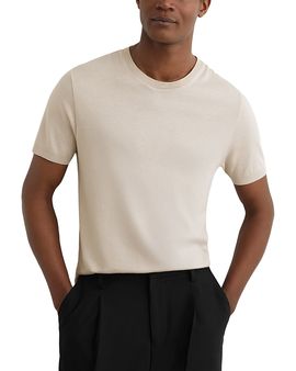 Reiss Reiss Fine Rib Crewneck T-Shirt
