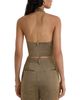 Reiss Reiss Fleur Metallic Crop Top - 3
