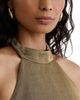 Reiss Reiss Fleur Metallic Crop Top - 5