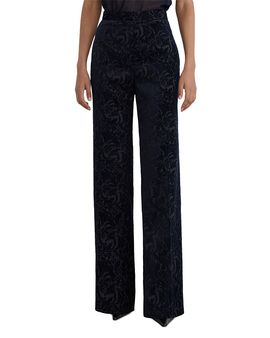 Reiss Reiss Flocked Velvet Flare Trousers