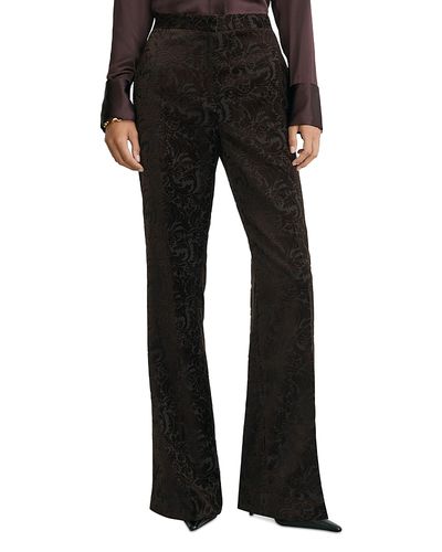 Reiss Reiss Flocked Velvet Flared Pants