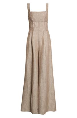 Reiss Reiss Flora Wide Leg Linen Romper