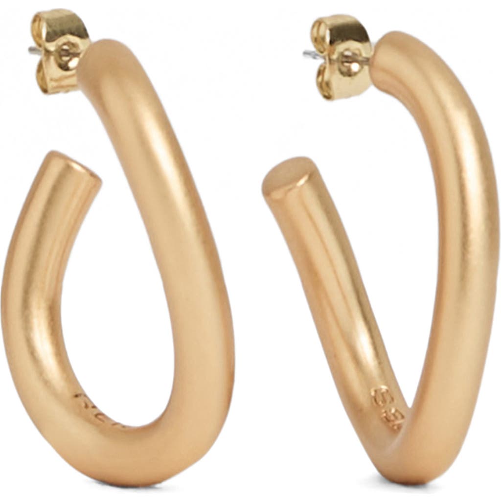 Reiss Reiss Freya Wave Hoop Earrings