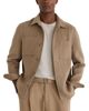 Reiss Reiss Gano Chalk Stripe Brushed Pocket Overshirt - 1