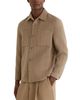 Reiss Reiss Gano Chalk Stripe Brushed Pocket Overshirt - 2