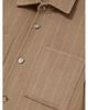 Reiss Reiss Gano Chalk Stripe Brushed Pocket Overshirt - 5