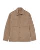 Reiss Reiss Gano Chalk Stripe Brushed Pocket Overshirt - 6