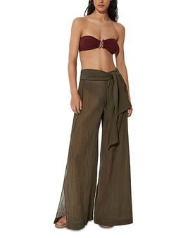 Reiss Reiss Gemma Cotton Blend Plisse Swim Cover-Up Pants