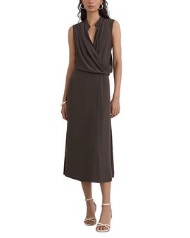 Reiss Reiss Gracie Draped Midi Dress