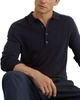 Reiss Reiss Greyson Ribbed Long Sleeve Merino Wool Polo - 3