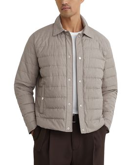 Reiss Reiss Harrison Press Stud Hybrid Jacket