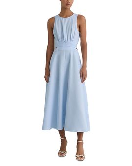 Reiss Reiss Hazel Linen and Cotton Sleeveless Dress