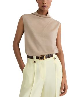Reiss Reiss Honey Wool Sleeveless Top