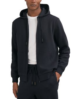 Reiss Reiss Howel Zip Through Drawstring Hoodie