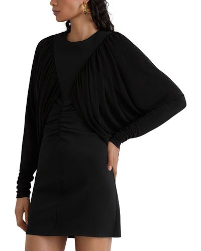 Reiss Reiss Imogen Draped Round Neck Mini Dress