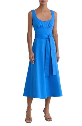 Reiss Reiss Irina Sleeveless Cotton Midi Dress