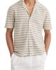Reiss Reiss Island Striped Knit Button-Up Shirt - 1