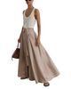 Reiss Reiss Jackie Linen Scarf Tie Waist Maxi Skirt - 5